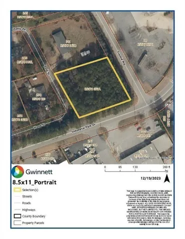 Property Parcel Map. Outlining the boundaries and identifying characteristics of the property