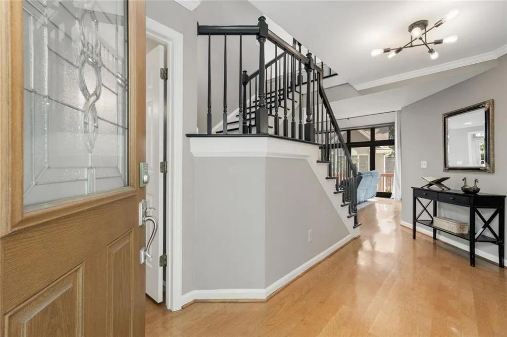 Gracious entry foyer is filled with natural light. welcome home!