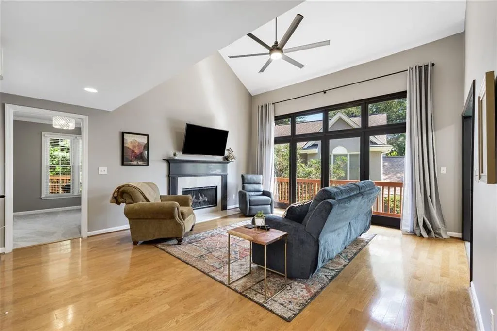 The Primary on the main! A rare find... Nice transition form Great Room into the Owners suite.