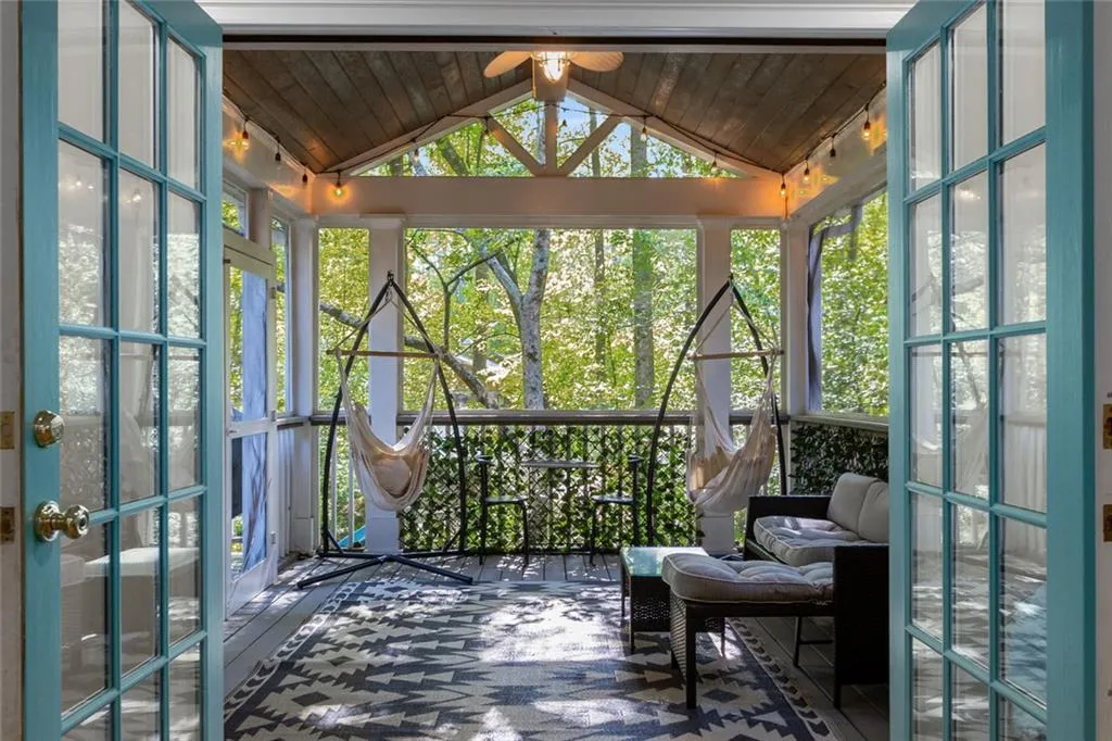 The screened porch provides the ideal place to relax after a long day or savor your morning coffee.