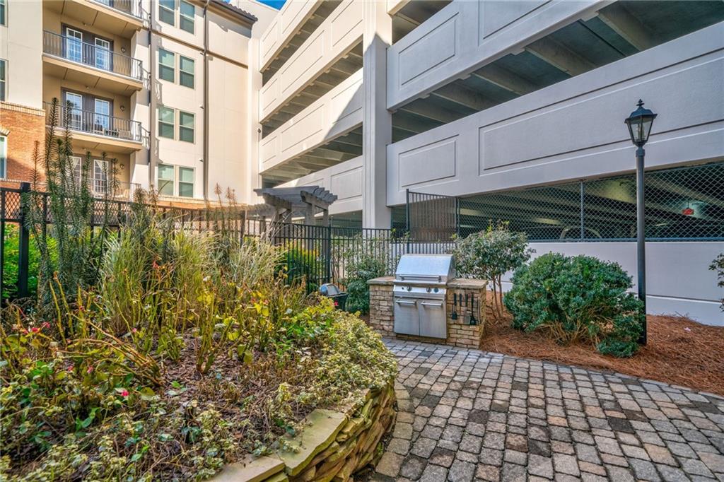 View of property's community with exterior kitchen