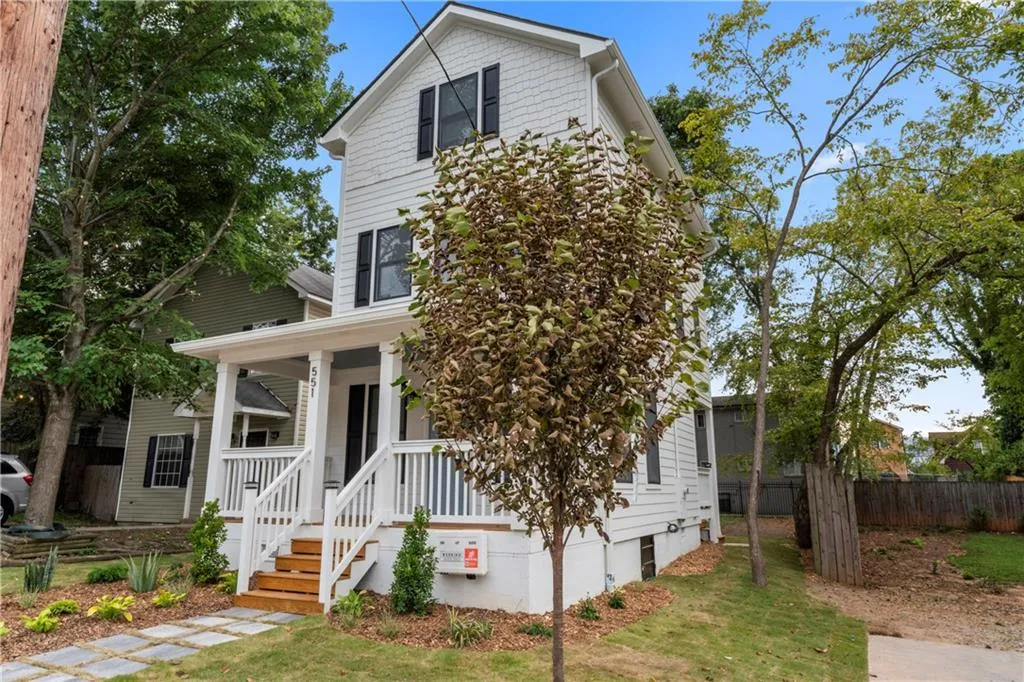 View of front of home with covered porch