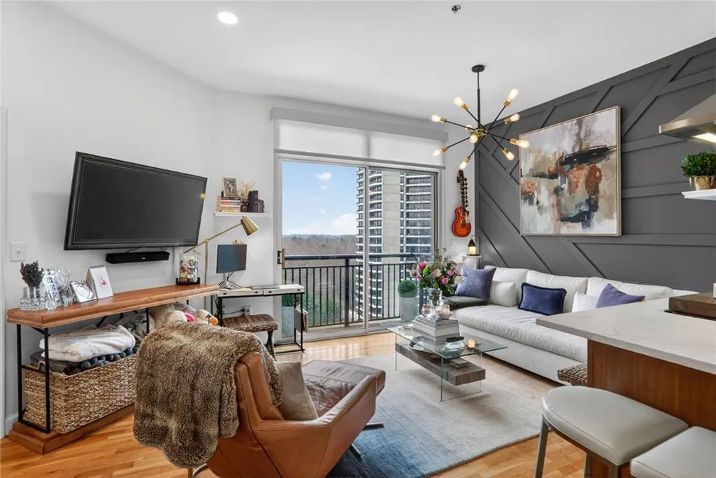 You'll fall in love with this charming Buckhead condo located on the 17th floor of The Peachtree Residence.