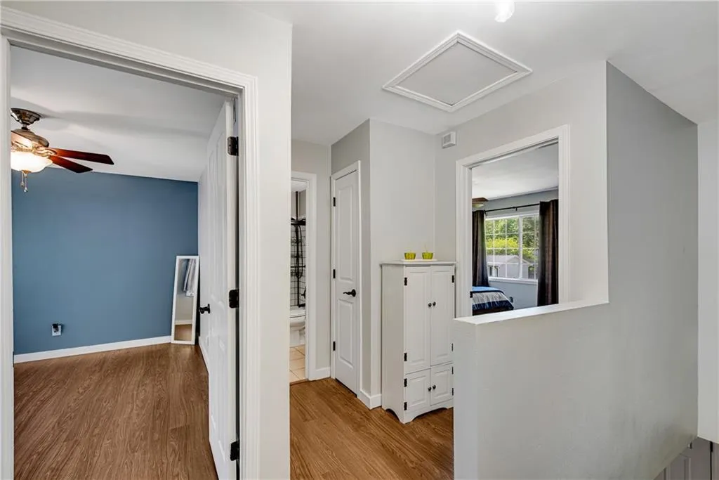 Hall featuring hardwood / wood-style floors