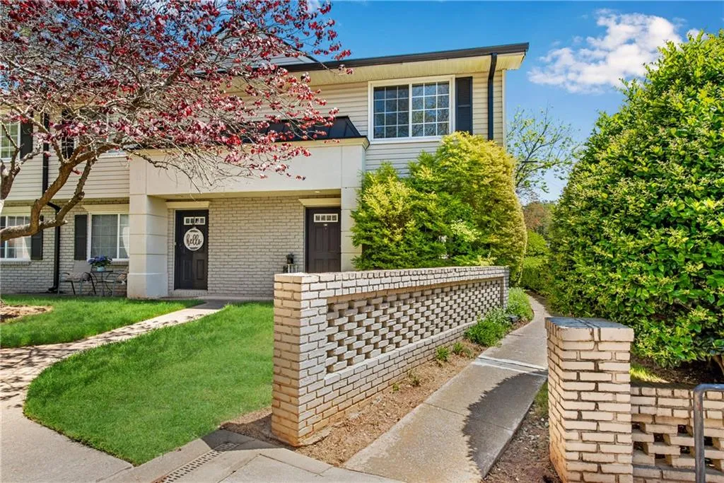 View of front of home with a front yard