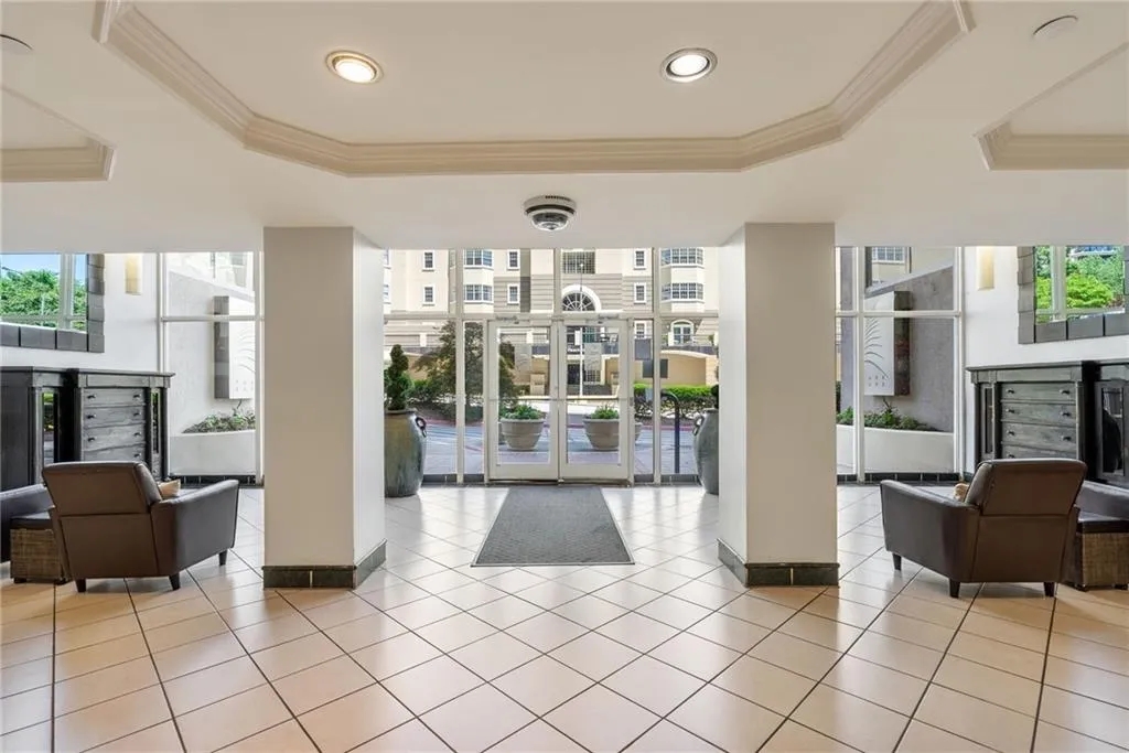 View of building lobby