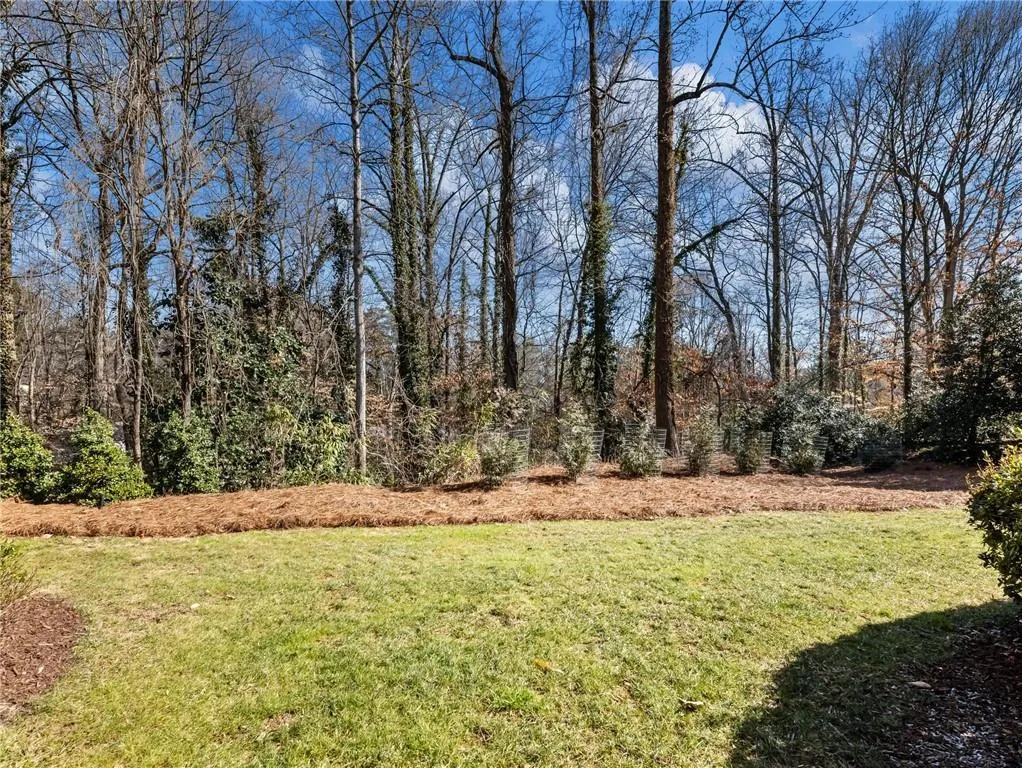 Flat backyard.