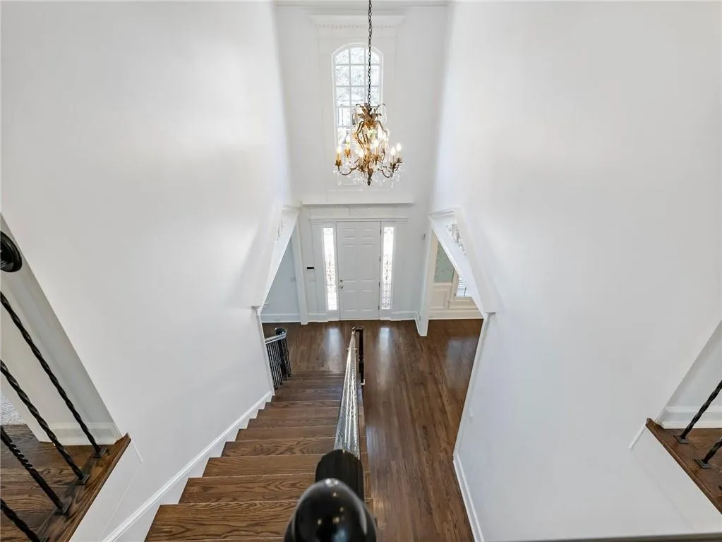 View of foyer from above.