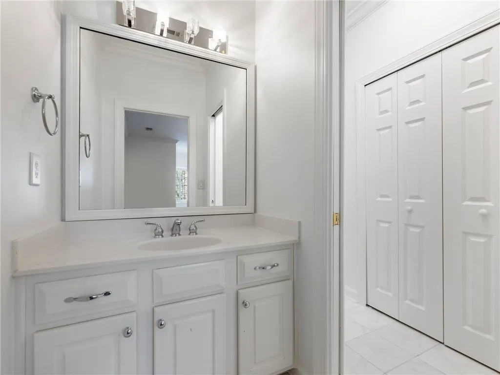 Bathroom featuring vanity.