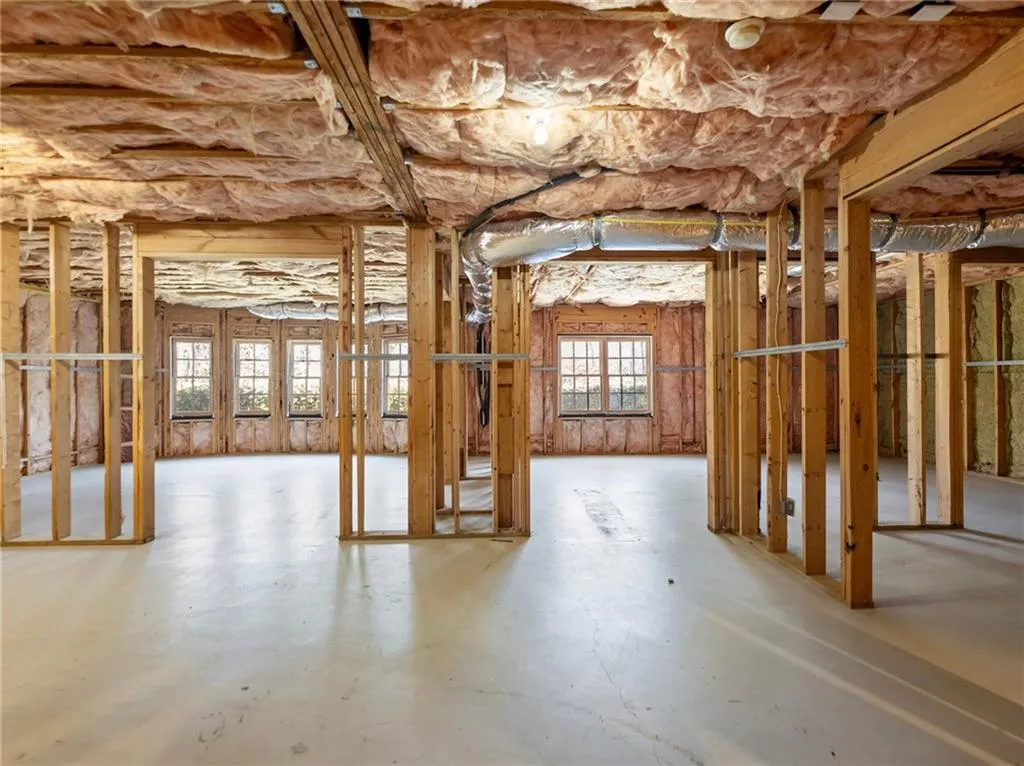 Huge basement with ridiculous amount of storage.