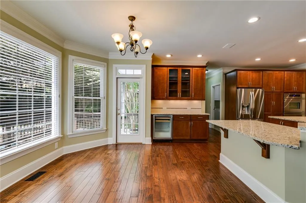 Complete with wine fridge