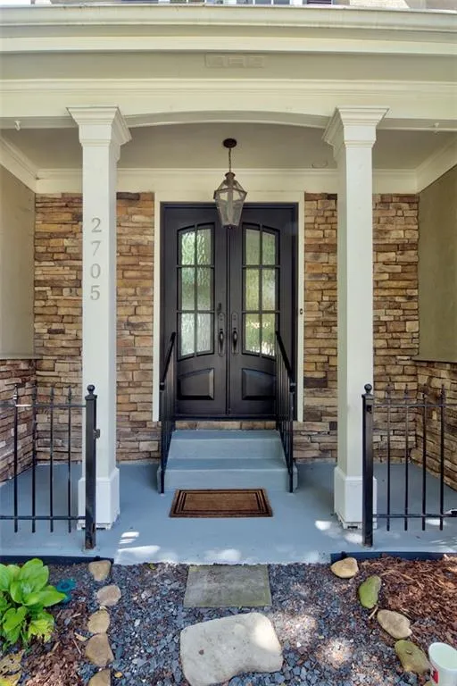 New metal front door
