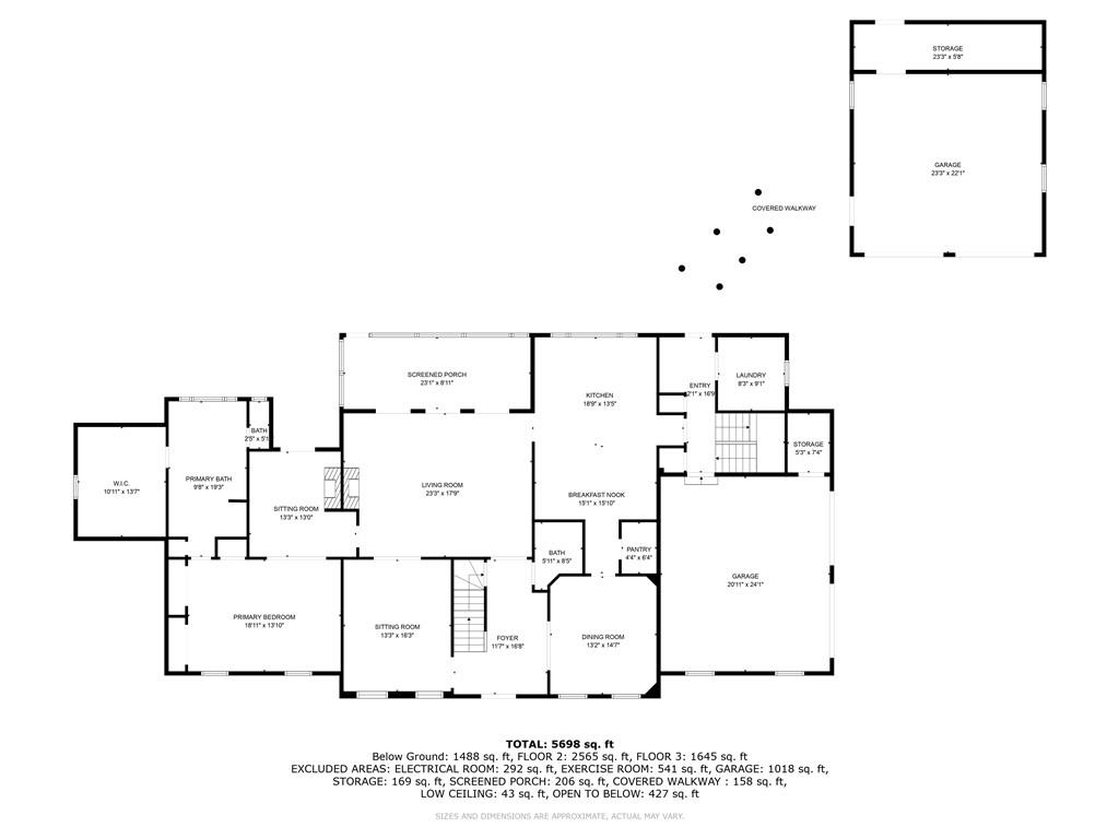 Main Level Floor plan