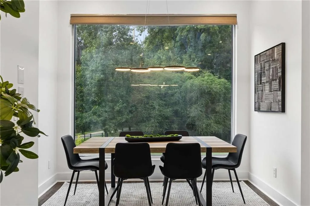open concept dining room