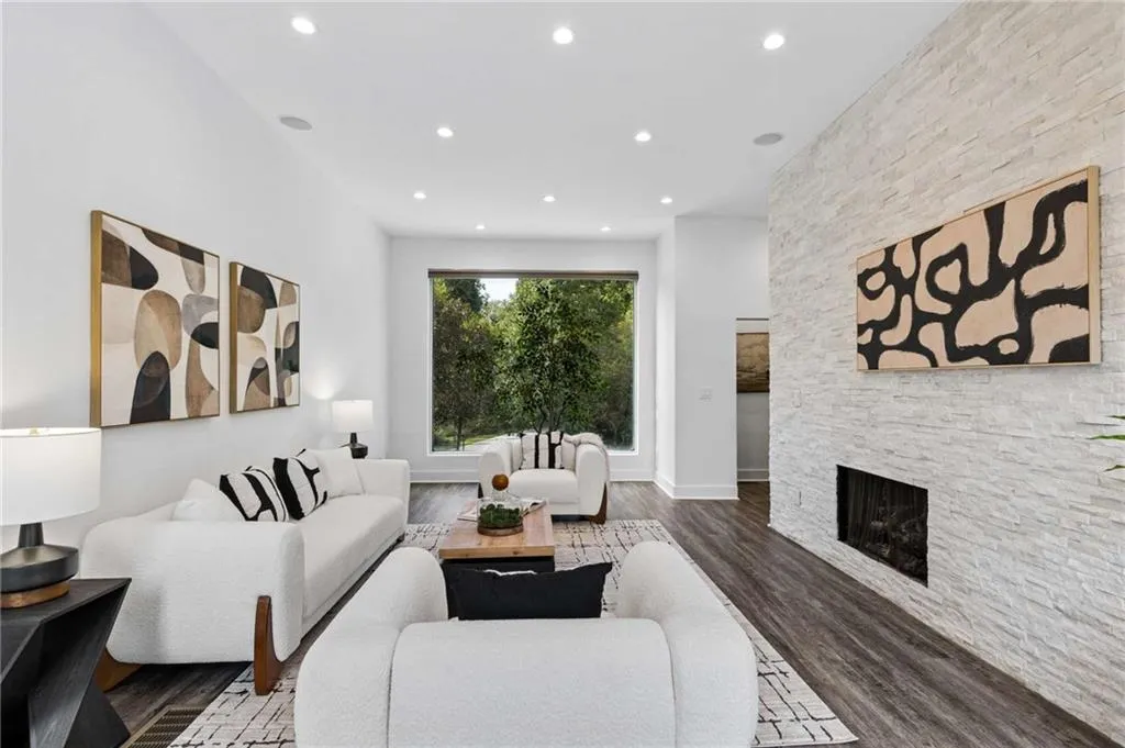 Living room with tons of natural light