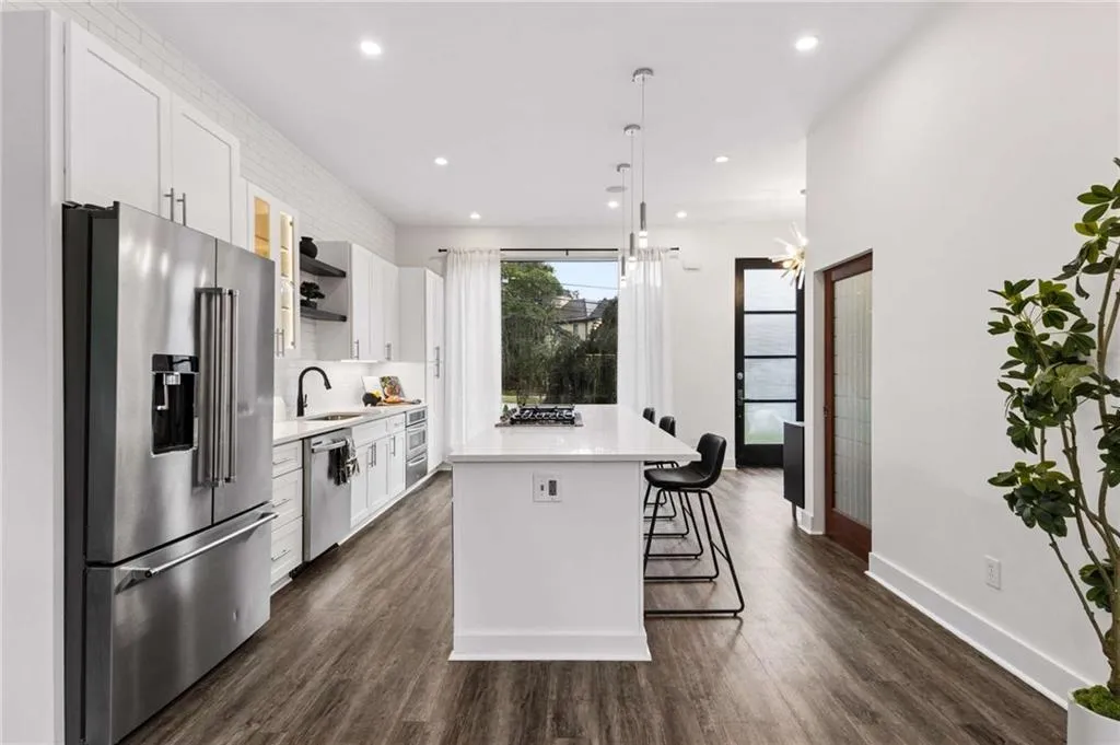 tons of natural light and a full pantry
