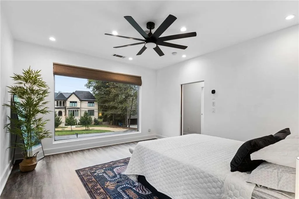 Primary bedroom with tons of natural light