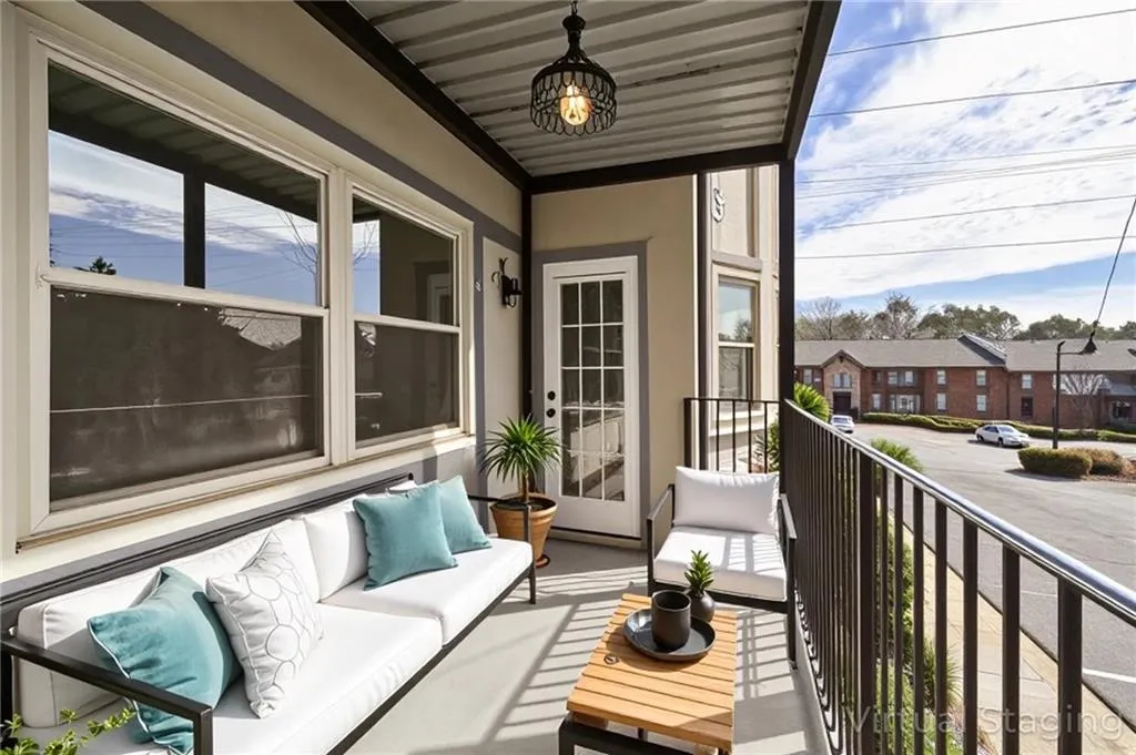 Balcony with outdoor lounge area