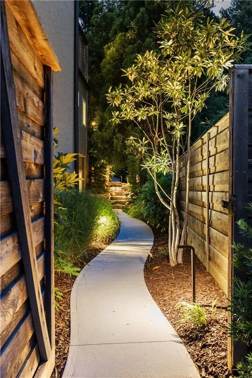 Walkway to the pool