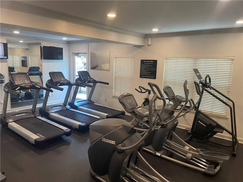 Exercise room / gym - cardio machines
