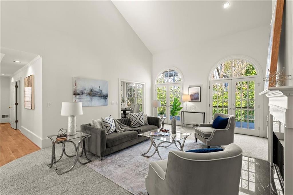 Enjoy the ultimate convenience as the living room seamlessly connects to both the kitchen and the dining room. Enjoy the ultimate convenience as the living room seamlessly connects to both the kitchen and the dining room.