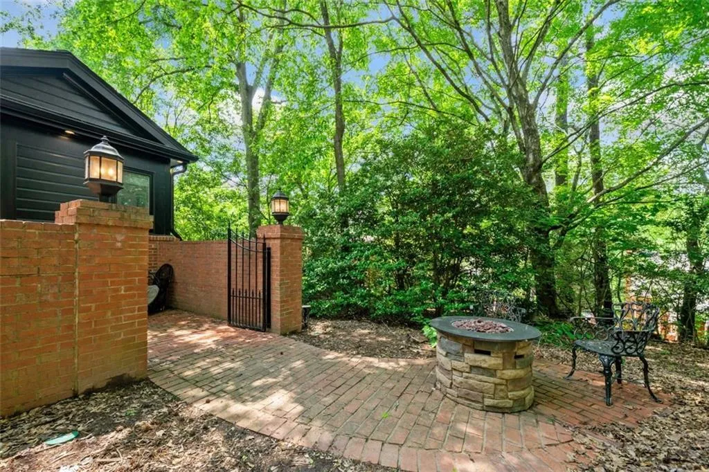 North patio and fire pit with outdoor space/yard