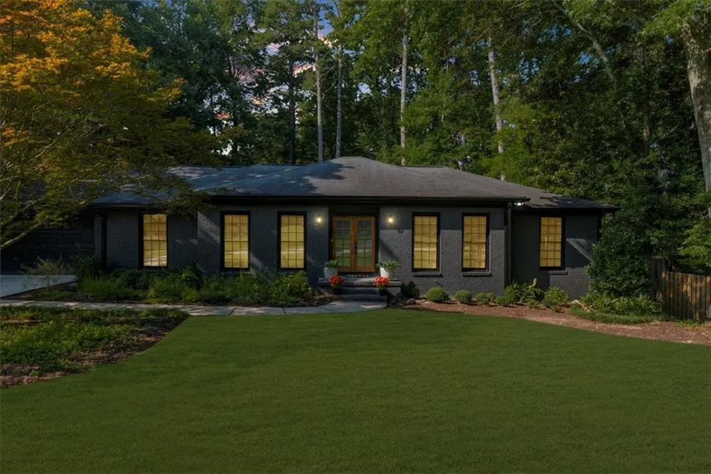 View of front of house featuring french doors