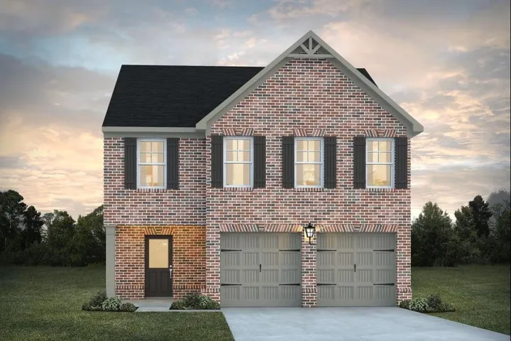 Brick exterior with decorative gables
