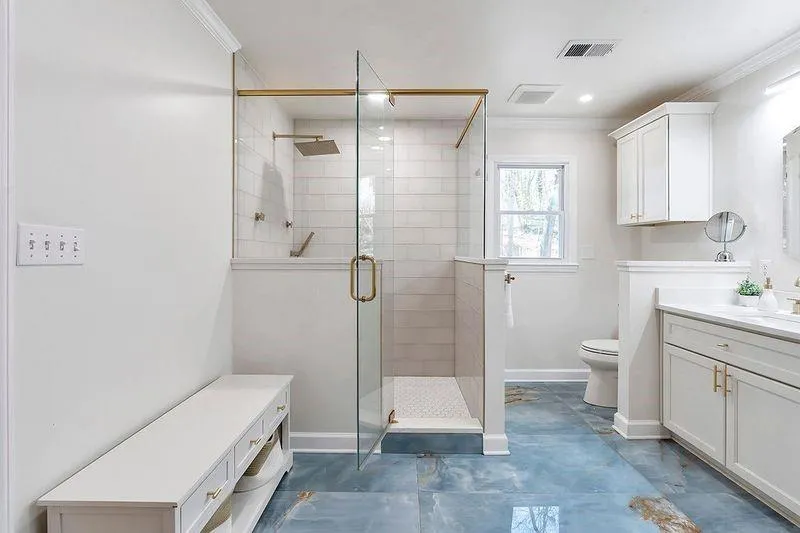 Recently renovated master bath