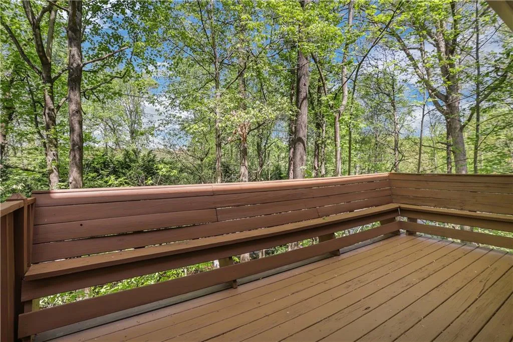 View of wooden deck View of wooden deck