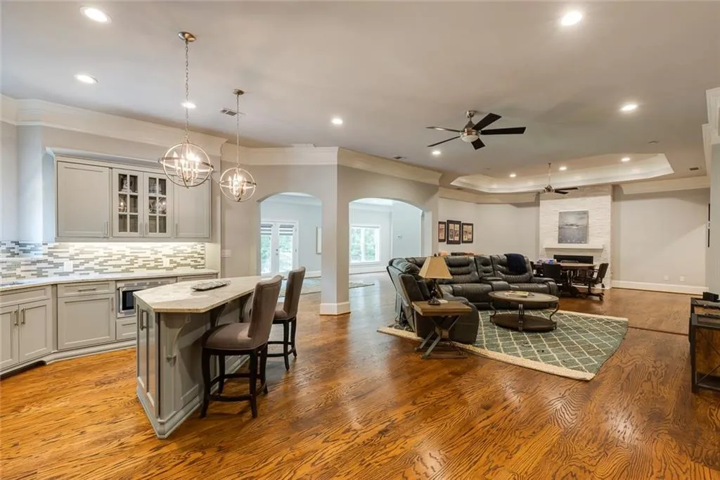 Expansive Terrace Level with High Ceilings + Kitchen