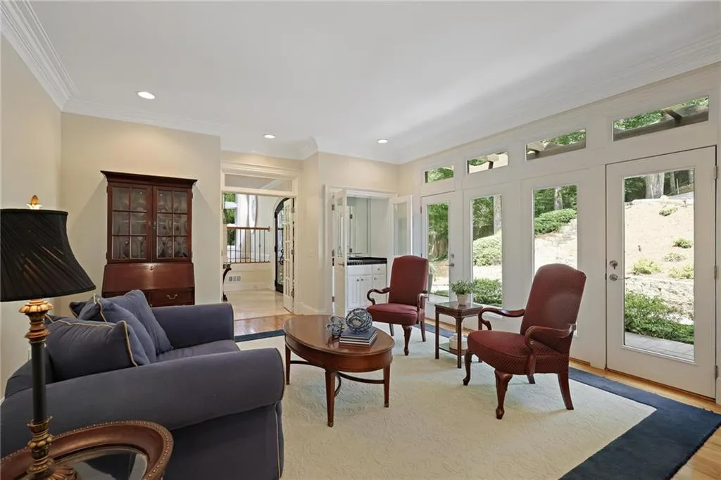 Formal Living room with wetbar