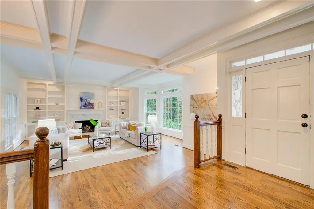 Fireside living room