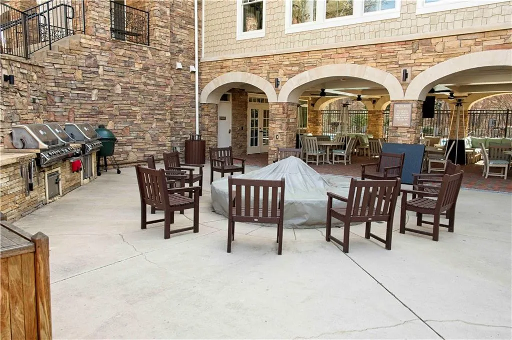 View of patio / terrace featuring area for grilling and an outdoor kitchen