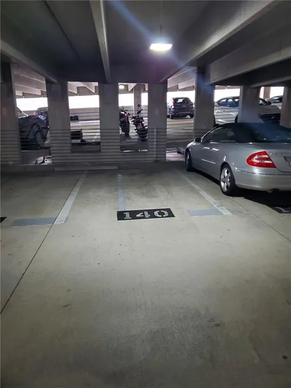 View of leased parking spot.