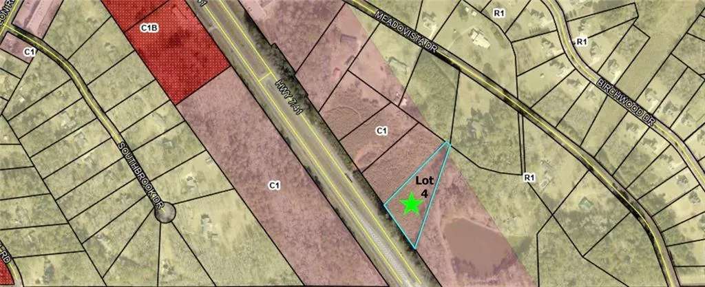 Plat Map. Illustrating property boundaries and lot designations, with specific emphasis on Lot 4 and surrounding parcels