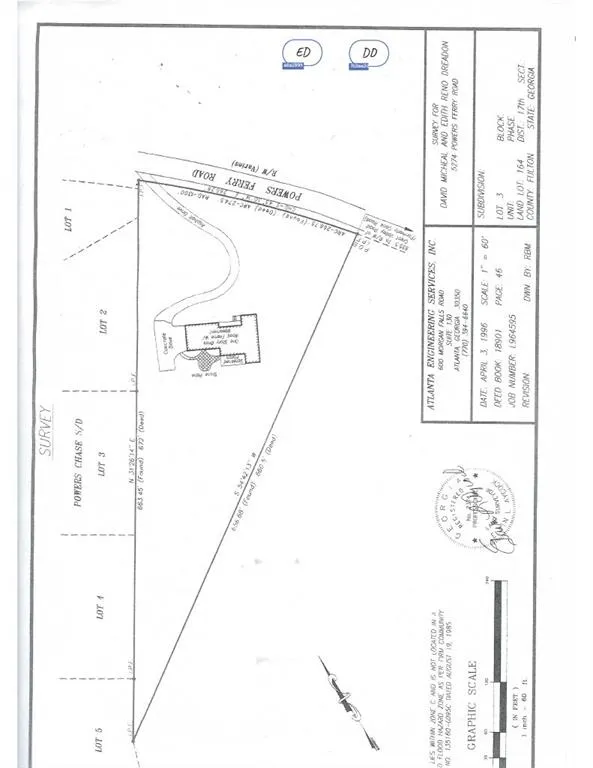 Survey of 5274 Powers Ferry Rd.