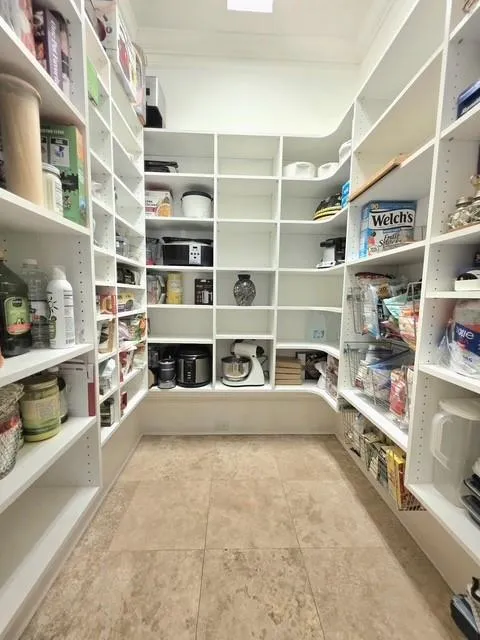 Large walk-in Pantry.