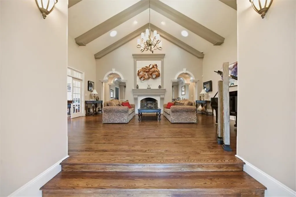 View of the Living Room from the Foyer.