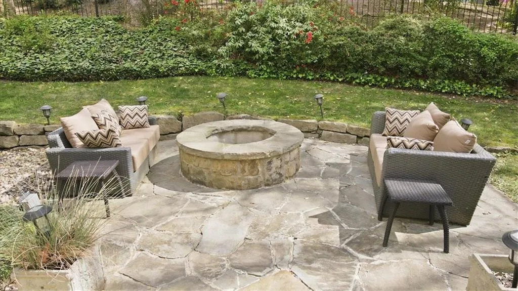 Fire Pit and Seating Area.