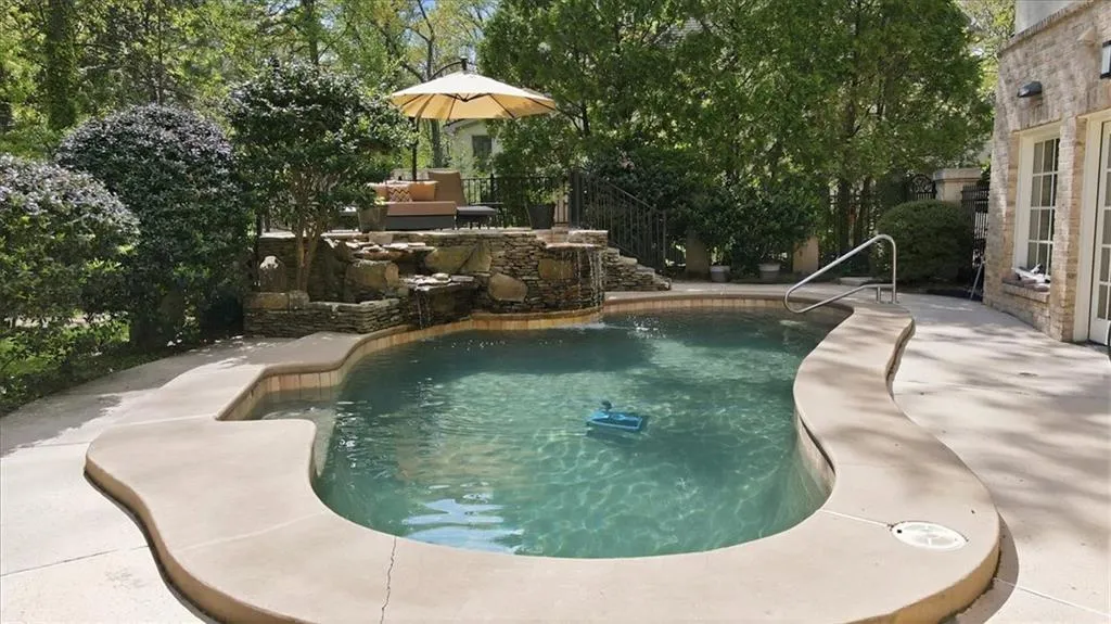 Pool with Waterfall feature.