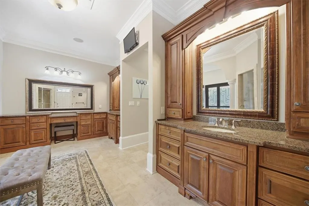 Another view of the Primary Bathroom showing the Dual Vanities.