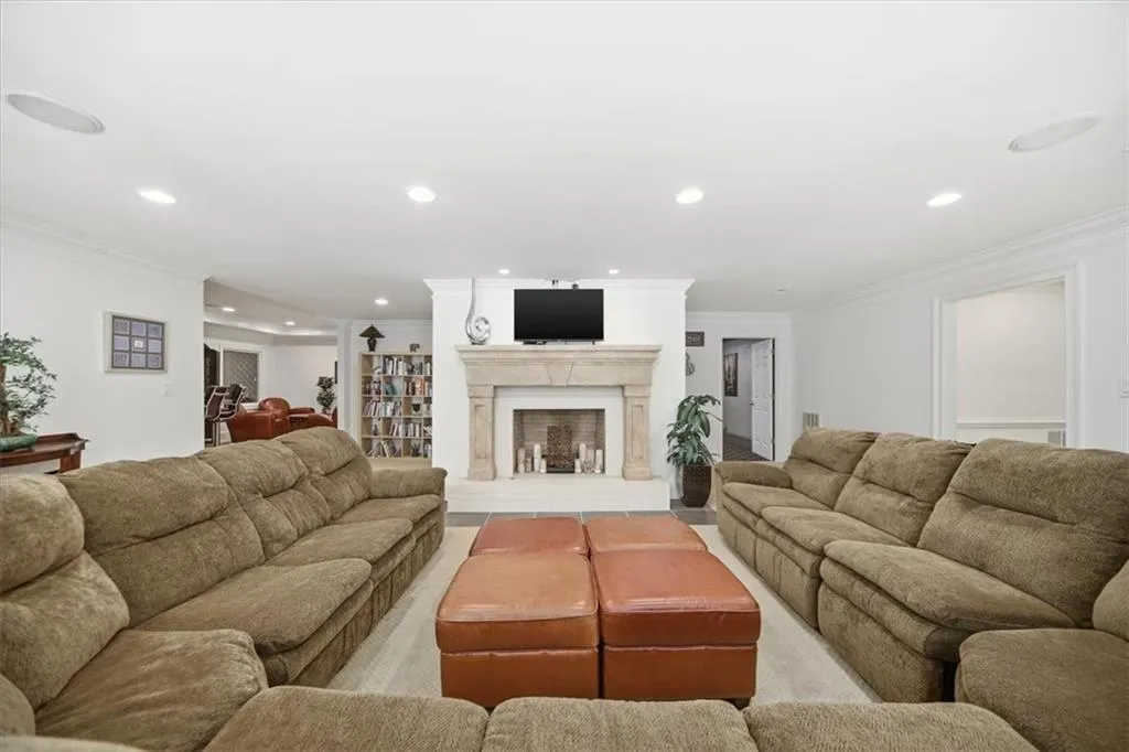Another view of the Terrace Level Living Room, and the 6th Fire Place.