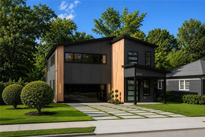 quiet neighborhood with new modern and traditional homes