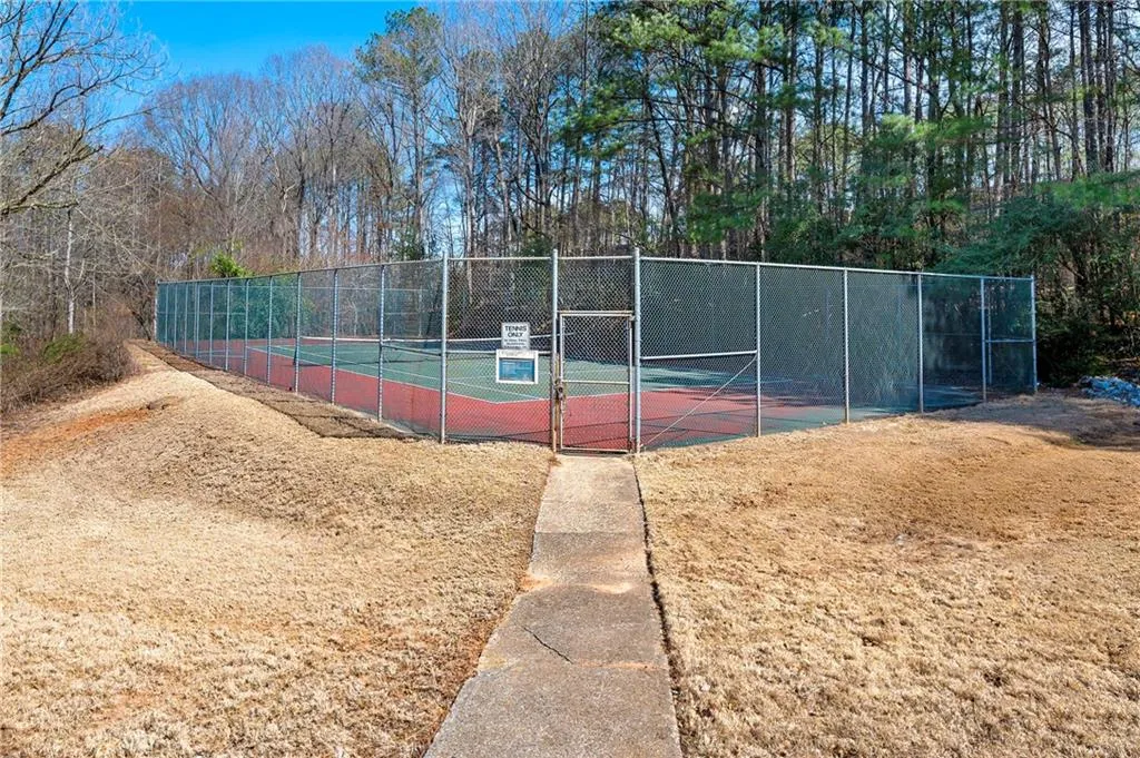 View of sport court with fence