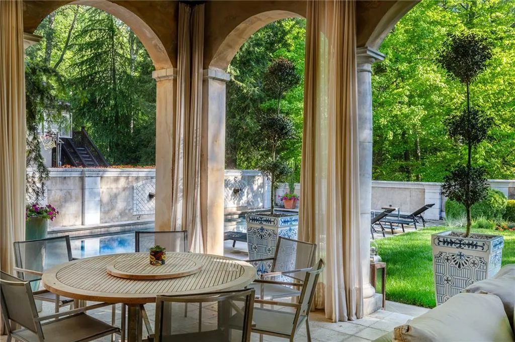 View of loggia and saltwater pool