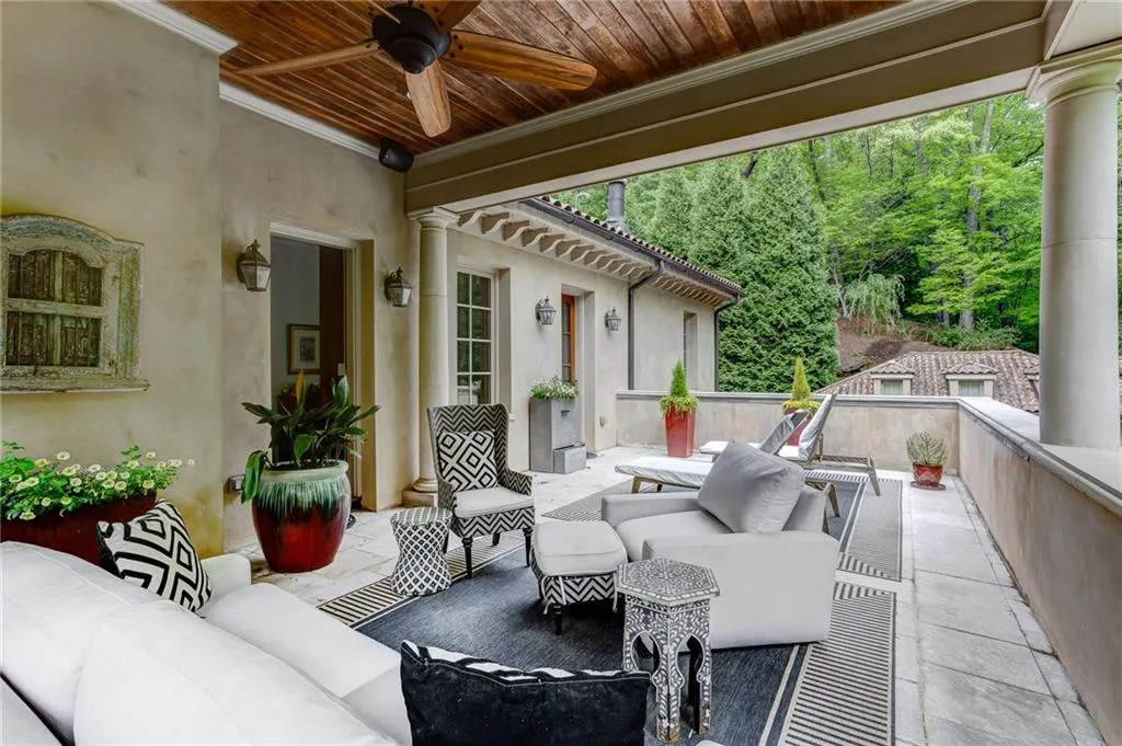 Loggia off the primary bedroom