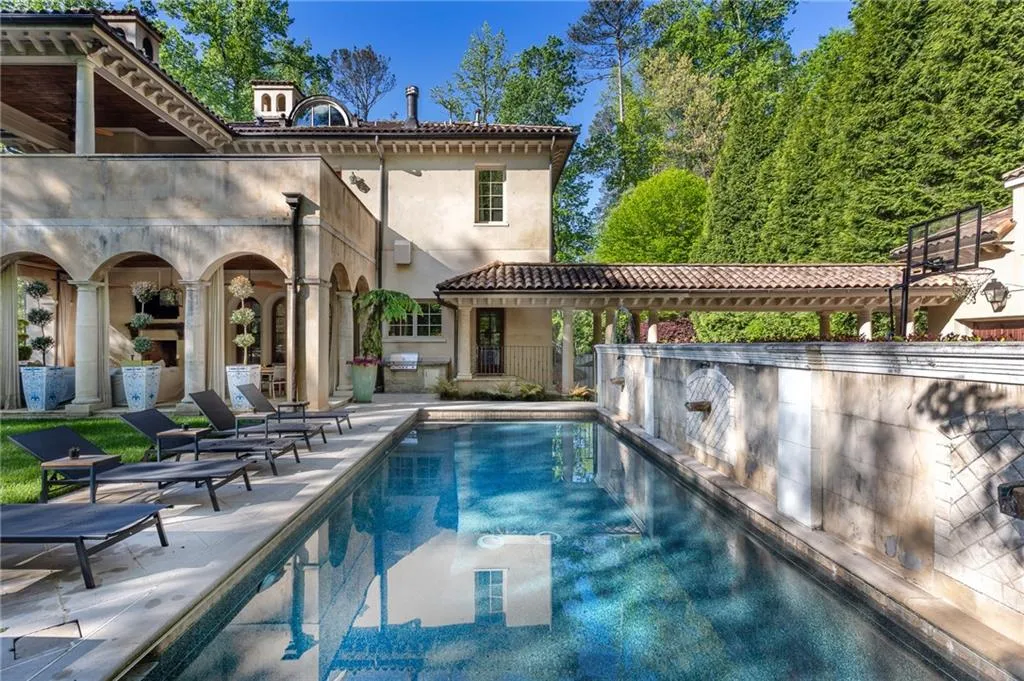 View of saltwater pool