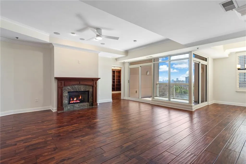 Beautiful hardwood flooring throughout the entire condo