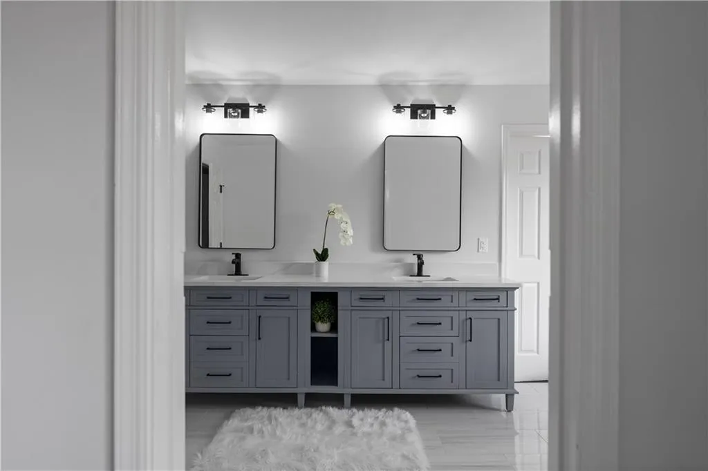 Bathroom featuring vanity